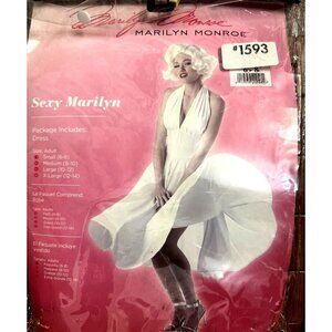 Sexy Marilyn Monroe Famous White Midi Dress Custome (only) Size 2-6